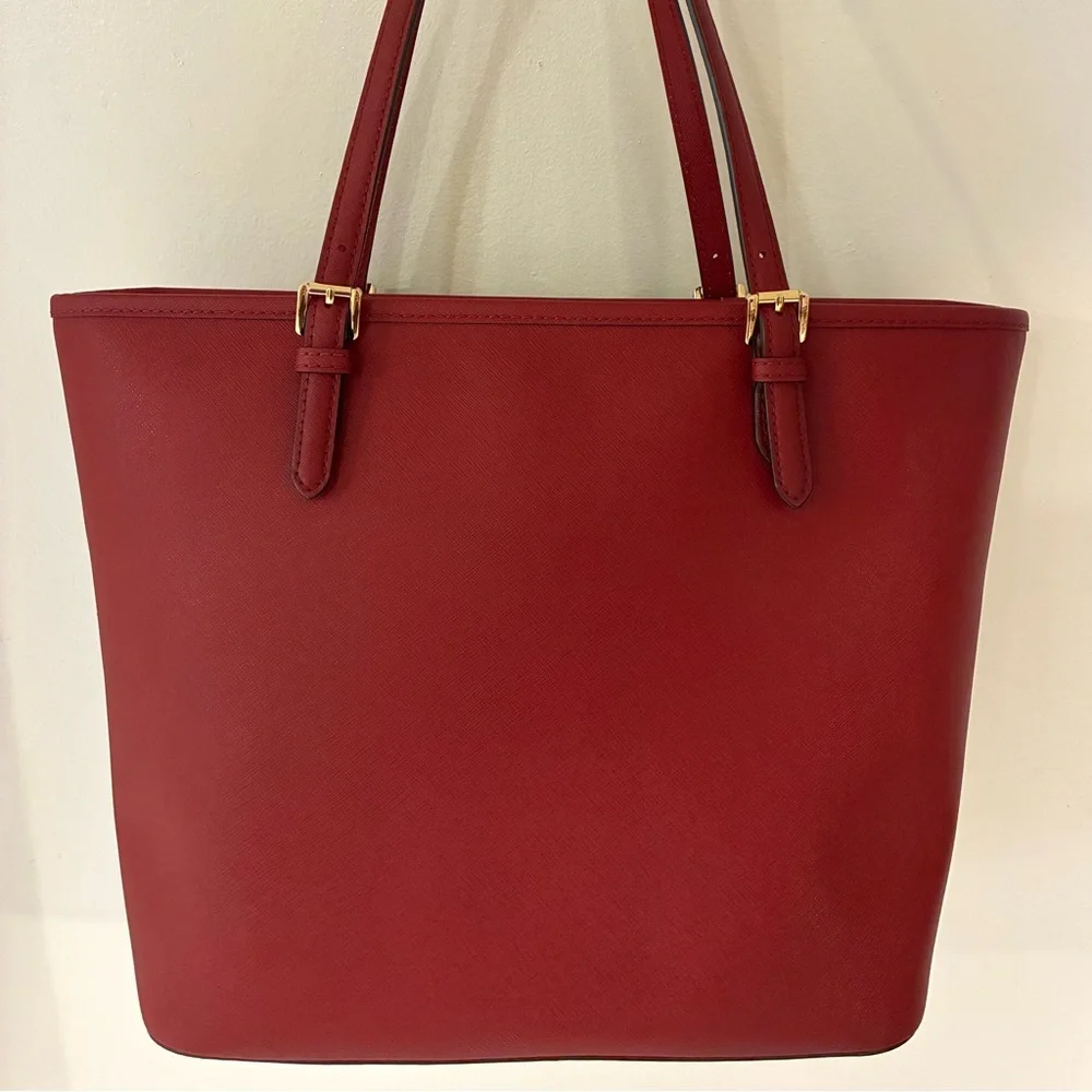 Michael Kors Jet Set Saffiano Leather Pocket Tote